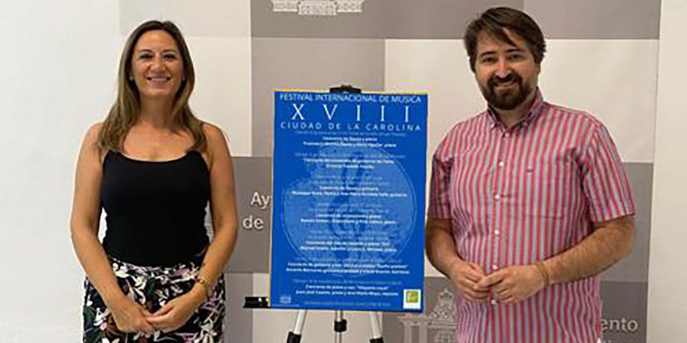 Francesco Mannis y Elena Aguilar inauguran, el viernes, el XVIII Festival Internacional de Música Ciudad de La Carolina