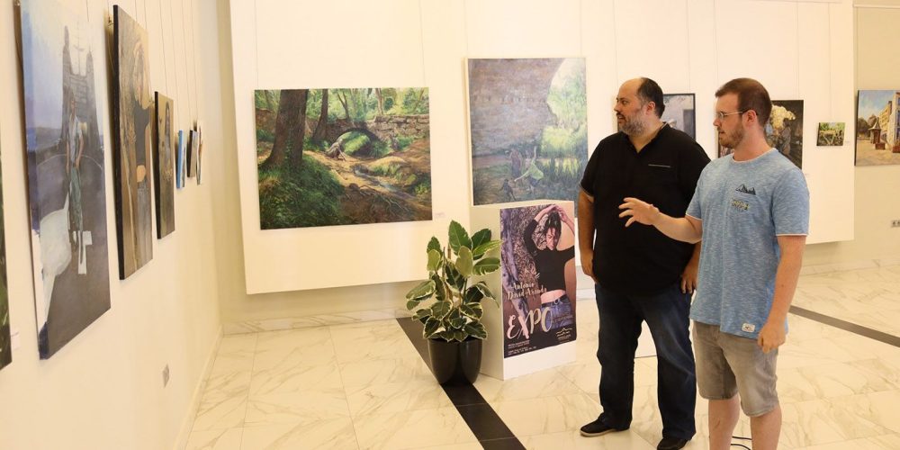 Antonio David Aranda expone su obra en la Casa Municipal de Cultura de Andújar