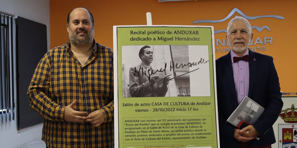Andújar acoge este viernes un recital poético dedicado a Miguel Hernández